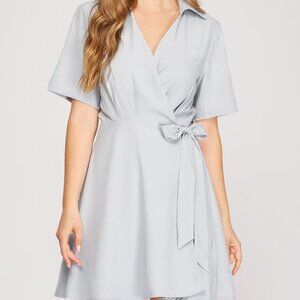 Blue Wrap Dress